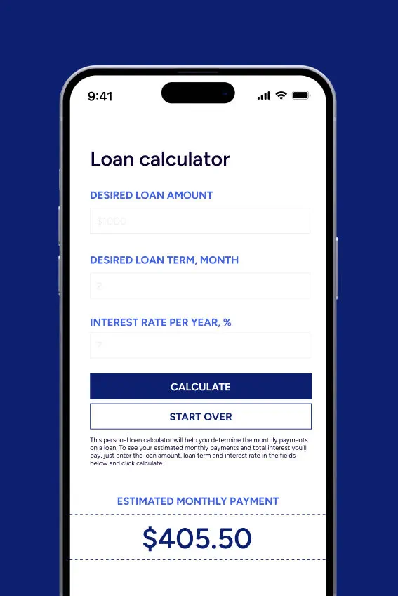 Loan calculator